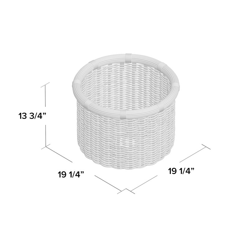Beachcrest Home™ Ayriauna Rattan Basket