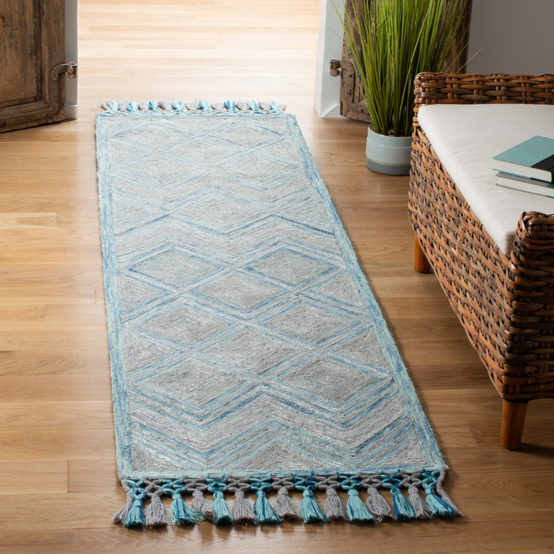 Cummings Hand Tufted Performance Geometric Rug, Runner 2'3" x 8'