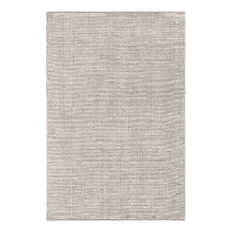 Cyndle Hand-Tufted Wool Geometric Area Rug, Rectangle 6'1" x 9'