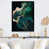 Impression noire sur toile encadrée sélectionné