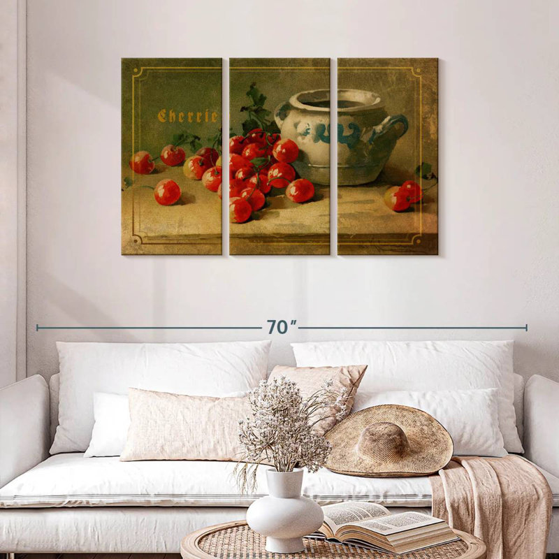 Yarlin Delicious Cherries, 28" H x 45" W