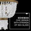 Lustre géométrique unique à 6 lumières Dune