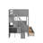Twin Over Full Bunk Bed With Shelfs, Storage Staircase And Drawers-113697737