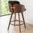 Tyandra Faux Leather Upholstered Swivel Counter Stool-190630656-193850517