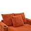   Canapé inclinable moderne en velours côtelé surdimensionné avec assise profonde, 3 coussins, charge USB, bande lumineuse à DEL RVB, porte-gobelet, poche latérale - convient au salon et à la chambre à coucher-1950303521