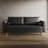 Bridgeview Leather Mid Century Modern Upholstered Square Arm Sofa or Loveseat-1975572771-1911478719