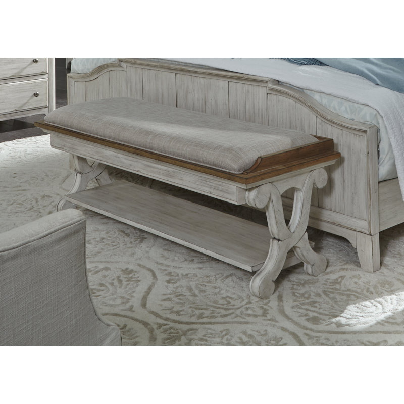 Harlowe Linen Upholstered Storage Bench