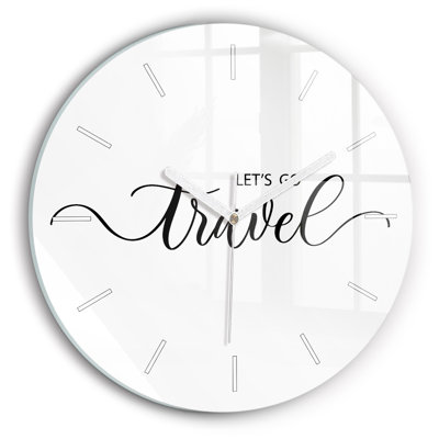 Glass Wall Clock
