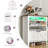 Kathlin 24 pairs Shoe Storage Cabinet With 2 Flip Drawers And Led Light