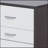 3-drawer Rectangular Accent Table