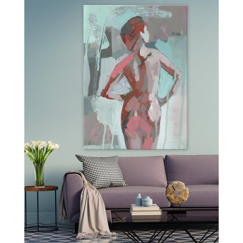 " Cranberry Stance " by Donna Weathers, Wrapped Canvas, 36" H x 25" W