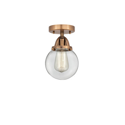 Alphonsa Glass Semi Flush Mount