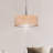 Marysville 3 Light Chandelier With Cork And Brushed Nickel Finish And Cork Shade