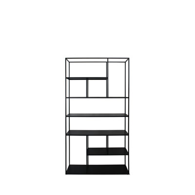 Damariona 200cm H x 105cm W Steel Geometric Bookcase