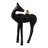 Decorative Horse Figurine Sculpture With Bird - Artistic Decorative Object Decorations For Living Room And Home Decor Accent - 11", Black & Gold