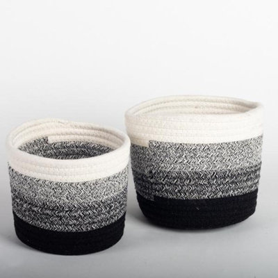 Ensemble de 2 paniers en jute