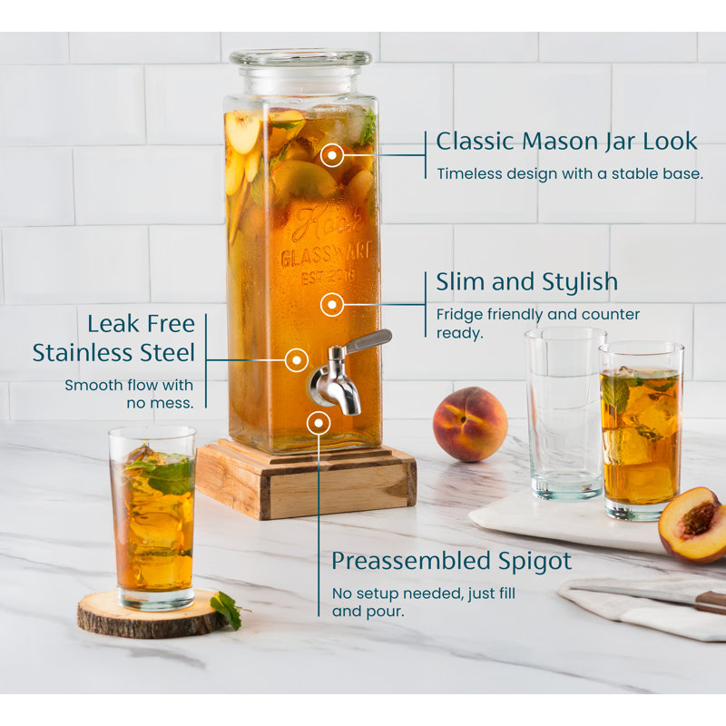  Glass Drink Dispenser