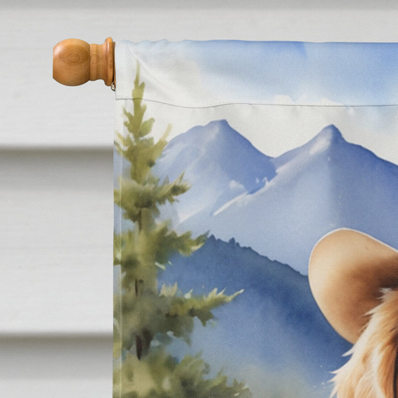 Drapeau Cowboy Welcome House, Golden retriever