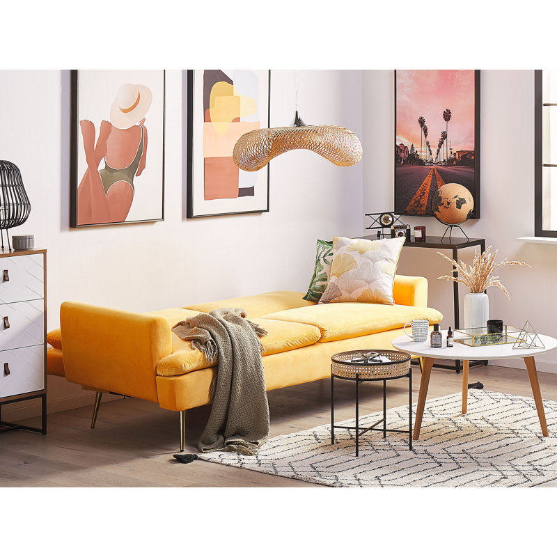 Keely Velvet Sleeper, Yellow