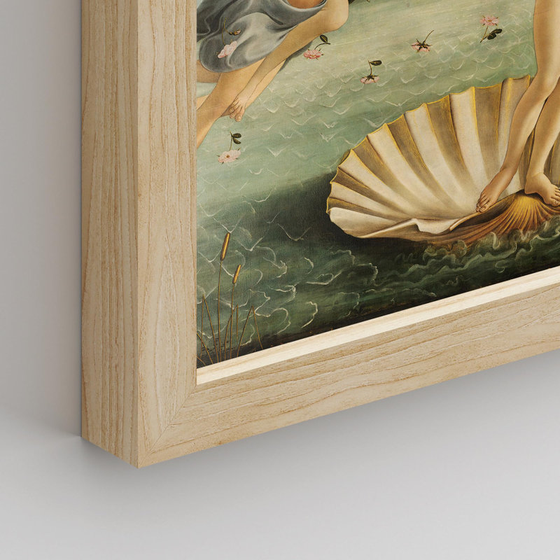 Collection Botticelli, naissance de Vénus, impression encadrée sur papier, 4 pièces, Naturel, H 11 po x l 14 po