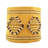 Yanita Cotton 12 in. Yellow Diamond Pattern Basket with Lining