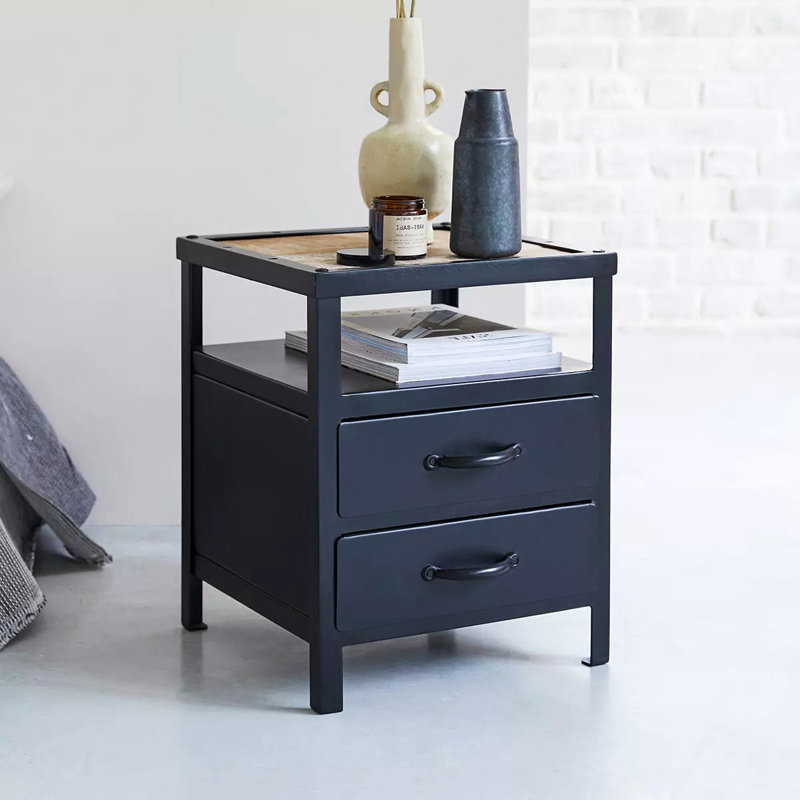 Warran 35cm W Iron Bedside Table