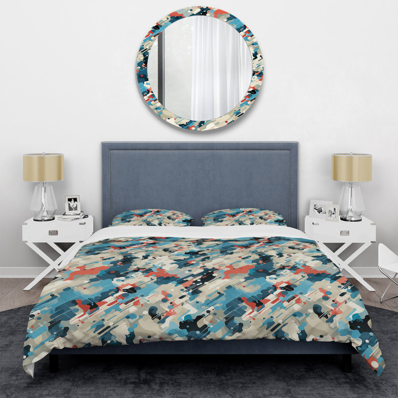 Ensemble de housse de couette Cuber Techno Concealment, Housse de couette simple + 1 taie décorative stan