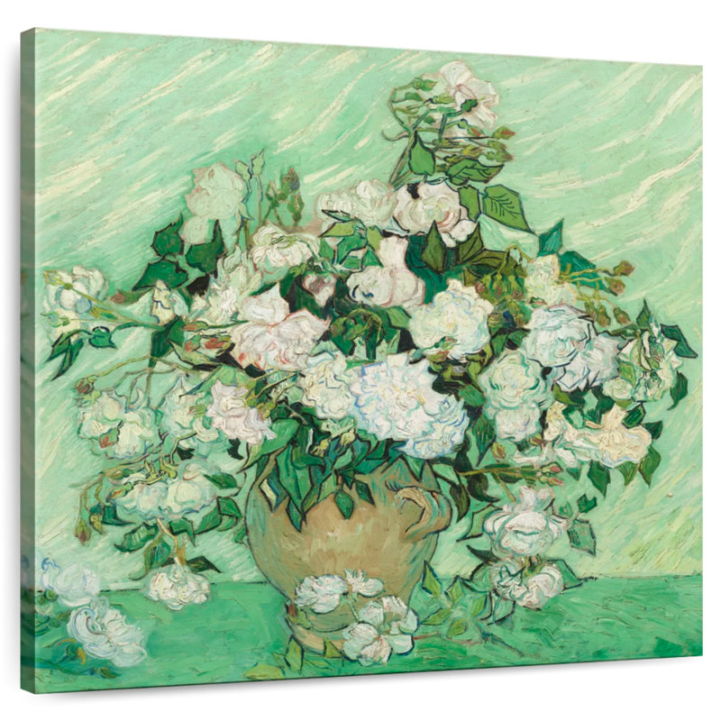 Harnek Green Field Roses, 10" H x 10" W