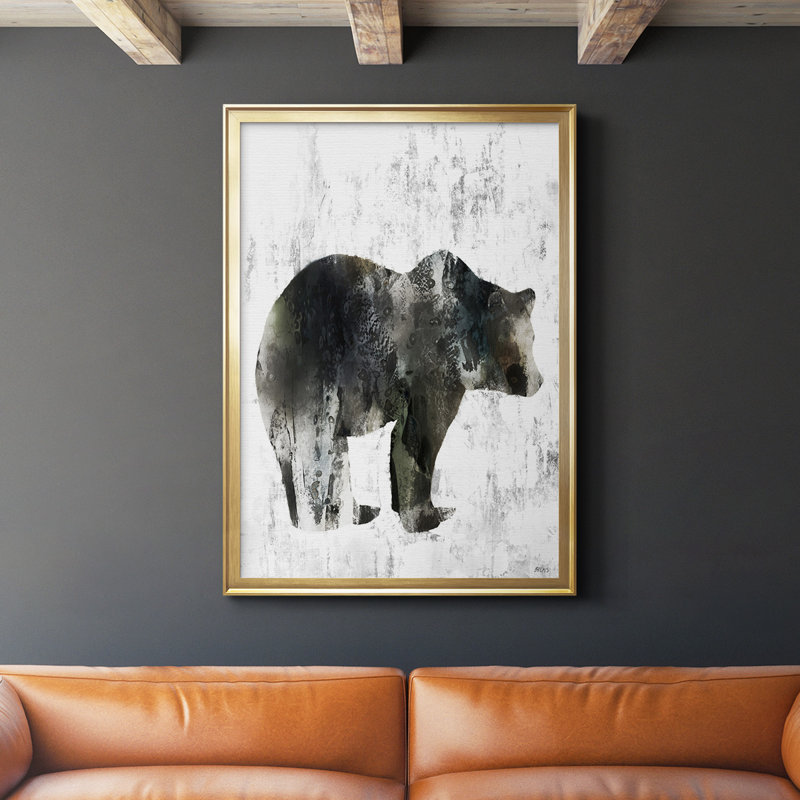 «Bear to Tem» - reproduction de cadre photo unique, Or, H 24,5 po x l 18,5 po x P 1,25 po