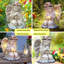 Statue de jardin en forme d'ange solaire 8 po H, sculpture d'ange priant pour l'extérieur, la maison, le patio, la cour, le cimetière, l'anniversaire parfait ou les cadeaux de la Saint-Valentin