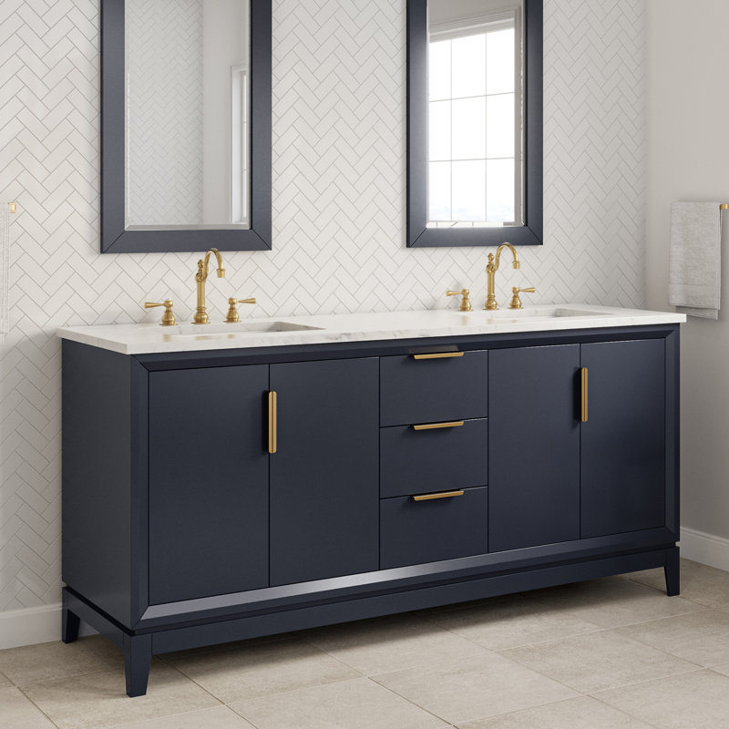 Elizabeth 72'' W Double Vanity, Monarch Blue