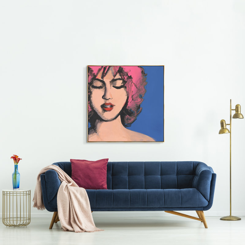 «Bubble Pop I» par Rick Blue, H 25,5 po x l 25,5 po, Couche de verre, Jaune