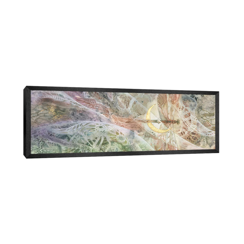 Convergence VI by Stephanie Law - Panoramic Print on Canvas, 40.64cm H x 121.92cm W x 3.81cm D, Black Floater Framed