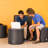 Shapes Series II Modular Collaborative Soft Seating Cylinder Stool with Foam Padded Seat-64497400