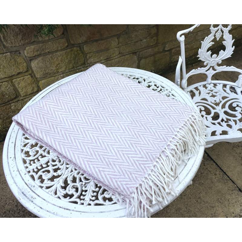 Cyrah Plain Weave / Muslin Throw Blanket, Lilac