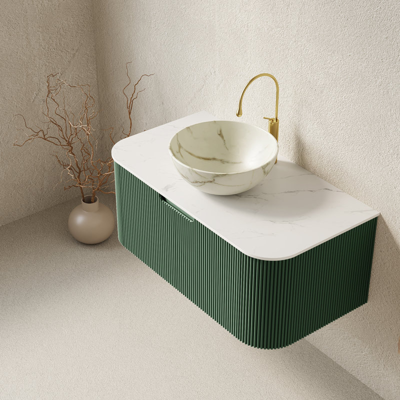Meuble-lavabo et lavabo de salle de bain, 36" W, White