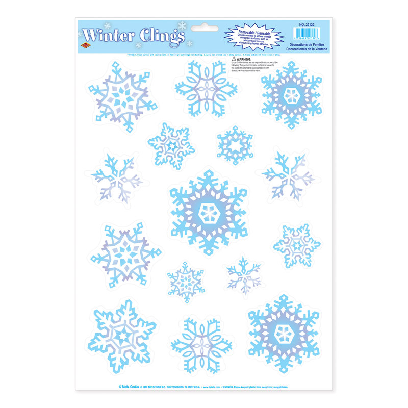Flocons de neige en cristal de Noël