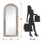 Miroir mural en bois massif 71 po H-1994457160-1930519907