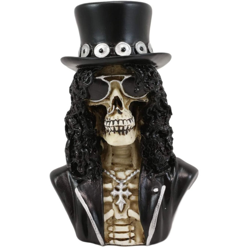 Figurine miniature buste crâne de chanteur Sklash