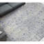 Tapis argenté et gris foncé noué à la main de haute qualité-64646249