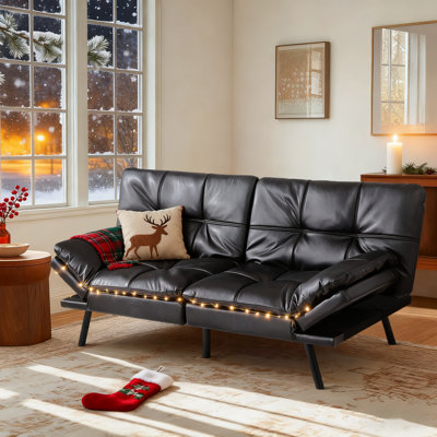 Canapé-lit futon convertible 71 po