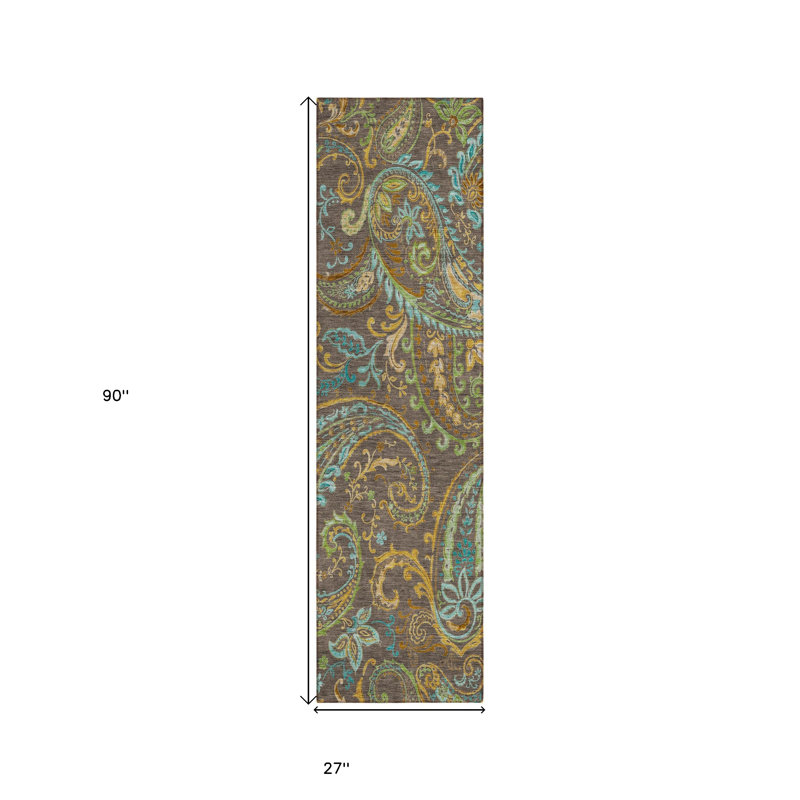 Tapis de couloir intérieur antidérapant