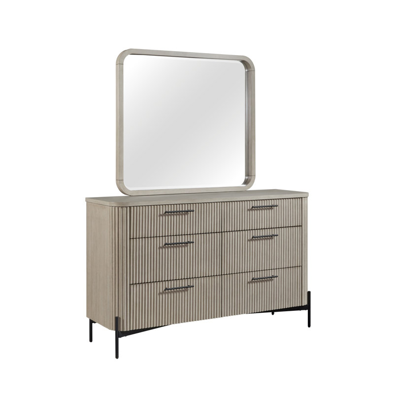 Commode 6 tiroirs - Commode moderne, Commodes (Commode), Taupe