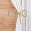 2 attaches de rideau en arc ornements de rideaux en métal doré crochets muraux en arc à suspendre crochets de décoration pour le bureau chambre à coucher salon maison décorative