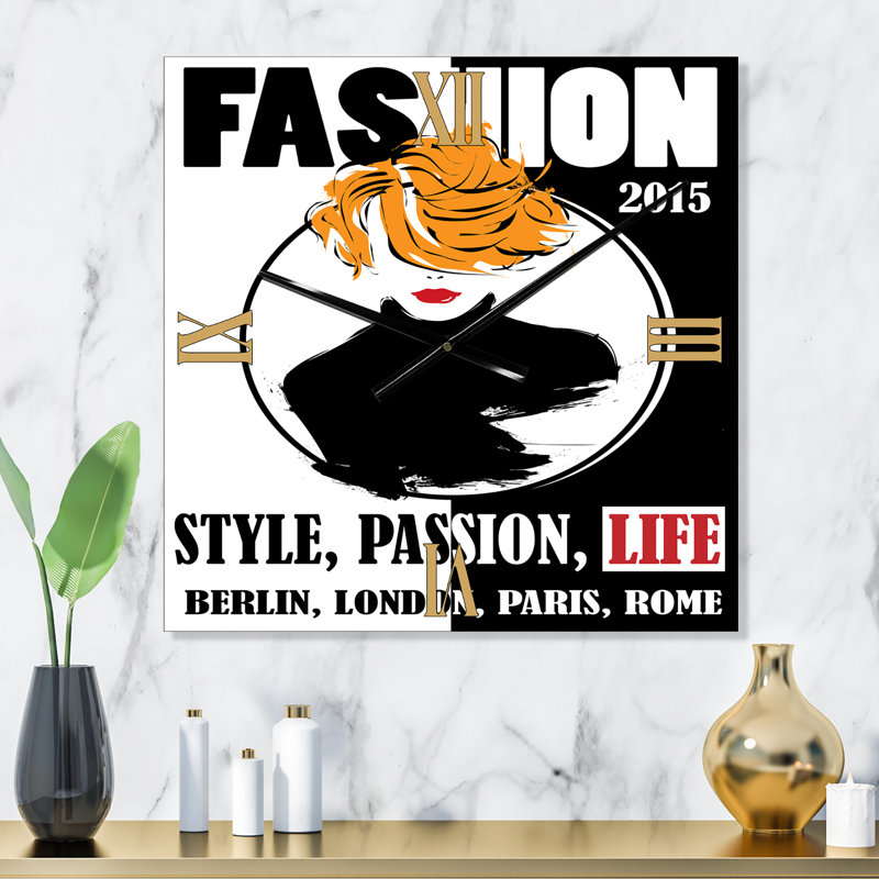 Horloge murale Style Passion Life, Très grand