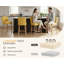 Mid-Century Petal Back Counter Height Bar Stools, Upholstered Bar Chairs with Solid Wood Frame, High Density Foam Cushion for Kitchen Island-1358059203-1358059260