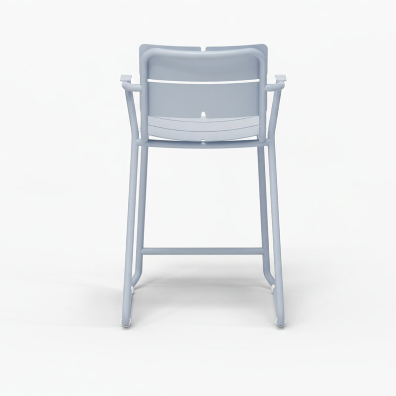 Tabouret Corail, Bleu pastel