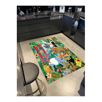 Tapis lavable à la machine Botanical