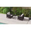 Outsunny 3 Pieces Rattan Bistro Set for 2 with 4 Cushions-1728419308