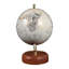 Sculpture en forme de globe décoratif avec base en bois pour la décoration intérieure - Accent moderne pour le salon, le bureau ou la tablette - 10 po-767759802